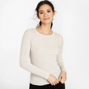 Cable-Knit Merino Wool Sweater